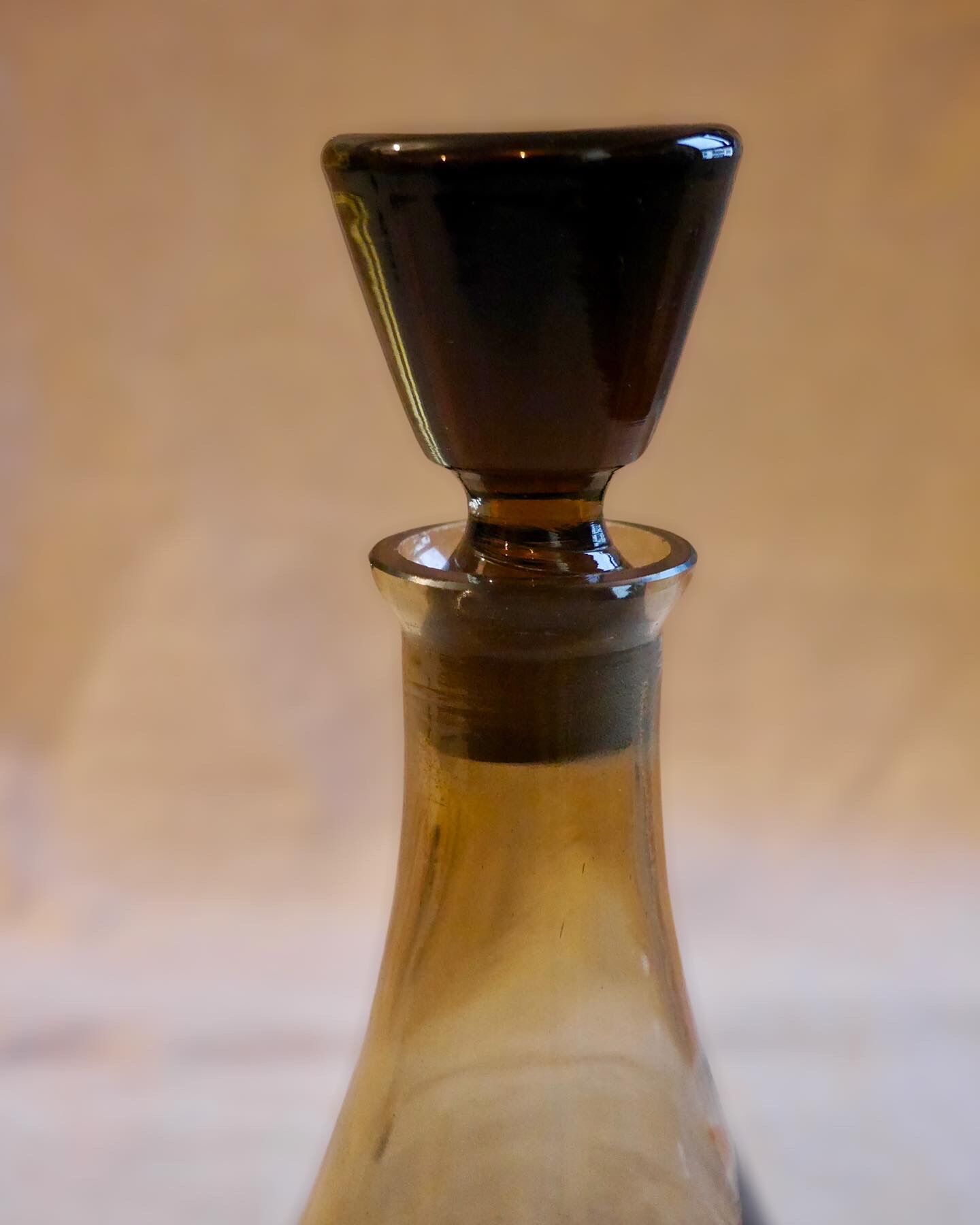 Smoked glass carafe