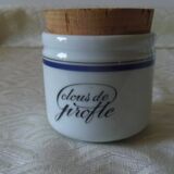 8 spice jars. porcelain of auteuil