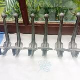 6 double coat hooks