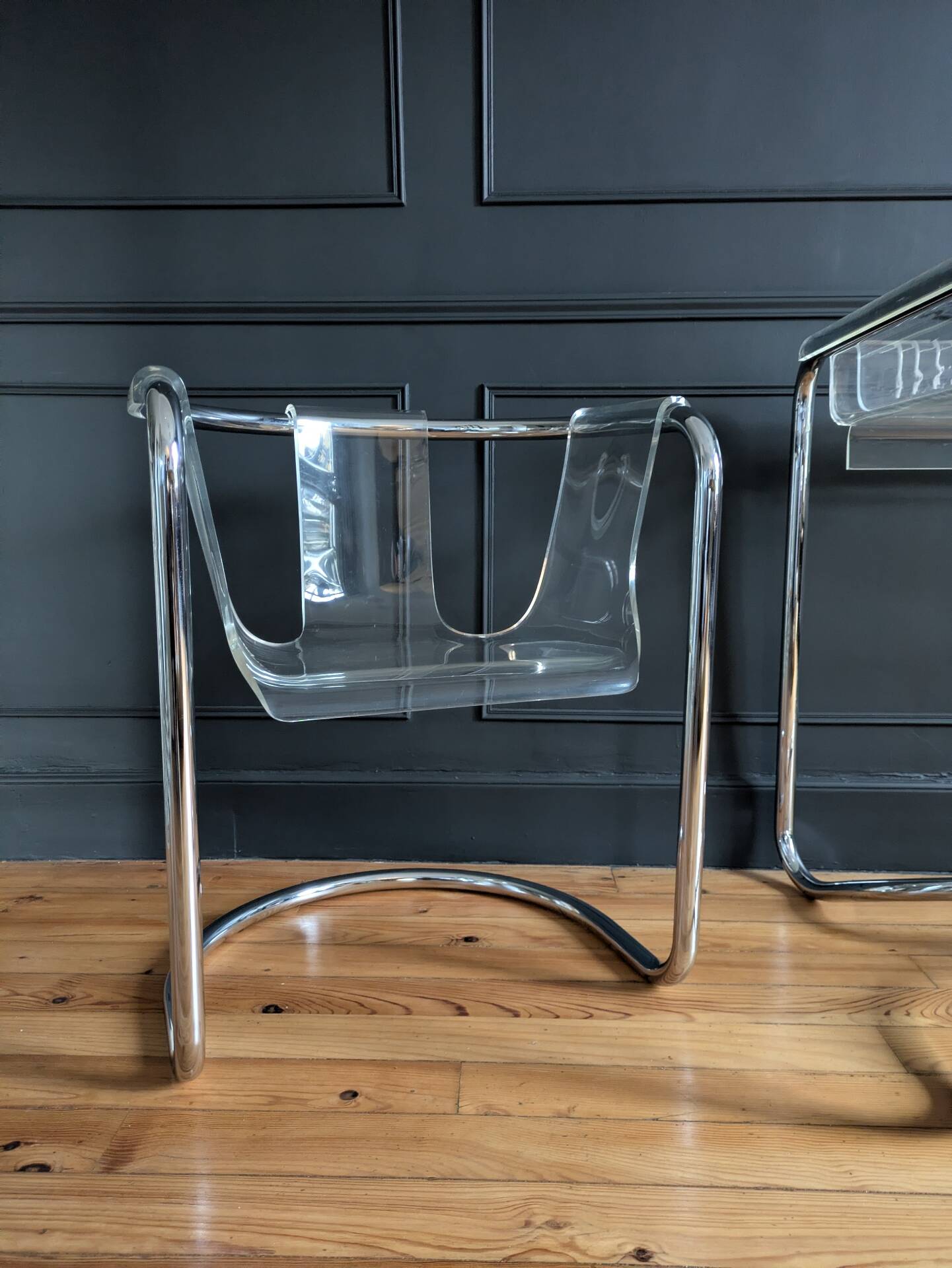 Rare Bureau  et fauteuil ''IIIForm'' Fabio Lenci ,Formes Nouvelles 70'
