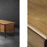 Vintage Mid-Century Danish Modern Brown Teak Desk by Arne Vodder