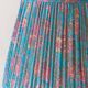 New handcrafted lampshade in vintage silk sari, turquoise pink floral.