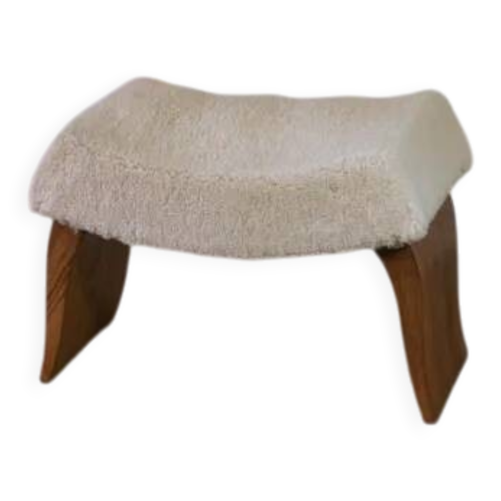 Tabouret en noyer Art Déco 1940’s