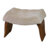 Tabouret en noyer Art Déco 1940’s