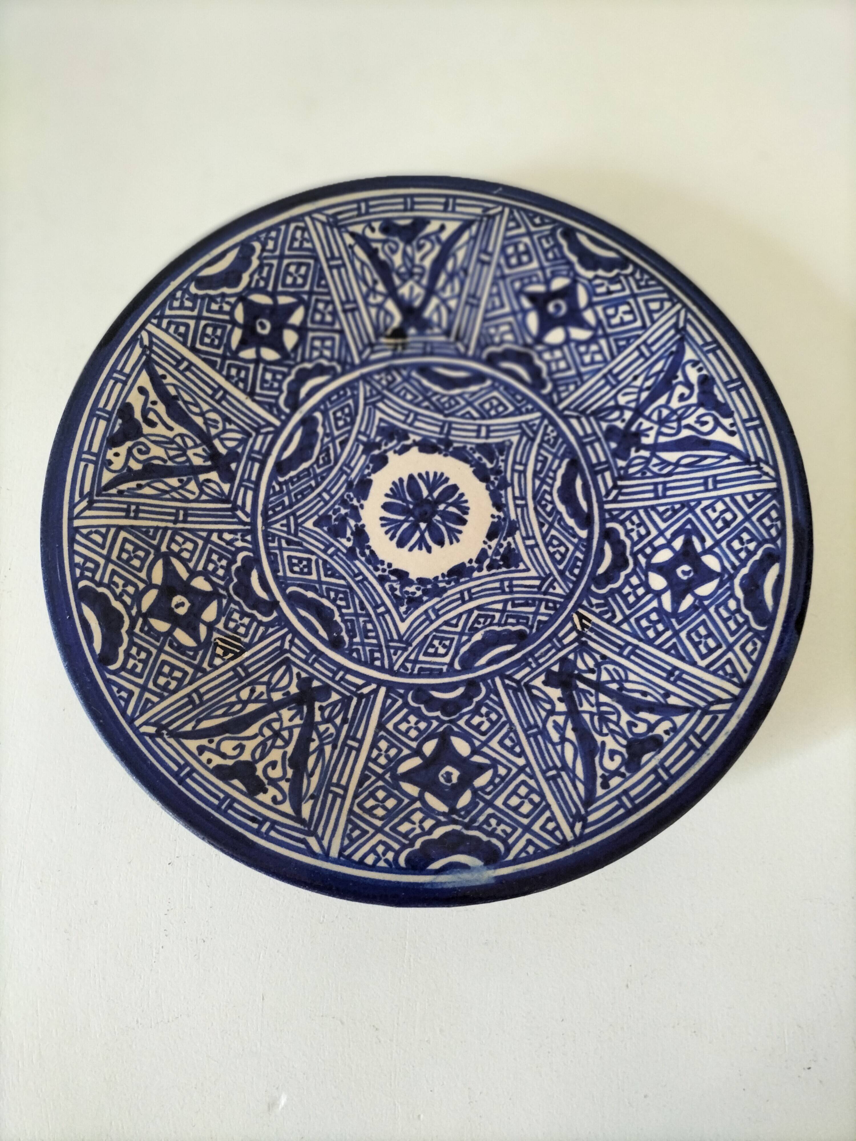 Moroccan glazed earthenware bowl