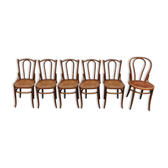 Wood-turned bistro chairs