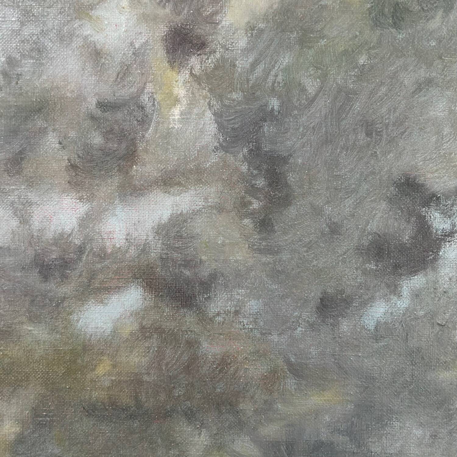 Stormy sky painting over the sea