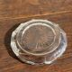 Cendrier vintage en verre moulé en forme de fleur D14 H2,5
