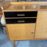 Oak buffet enfilade