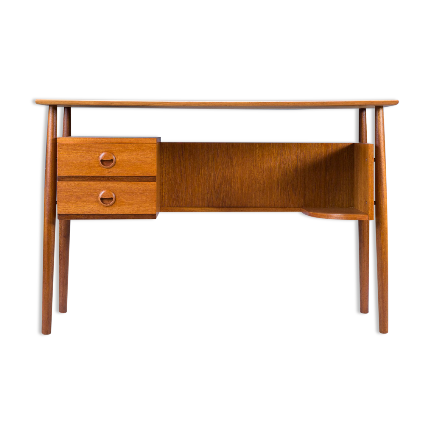 Mid-Century Teak Freestanding Desk, 1960s