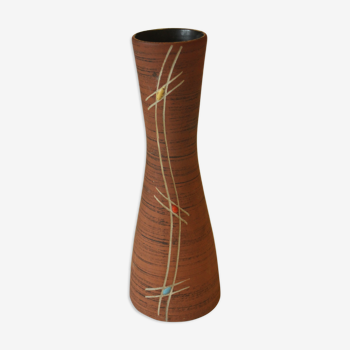 Vase en céramique Fohr 313-25, poterie West Germany