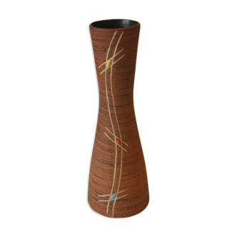 Vase en céramique Fohr 313-25, poterie West Germany