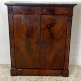 19th century sideboard in mahogany and black granite