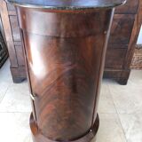 Empire Period Somno in Flamed Mahogany and Anthracite Sainte-Anne Marble