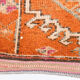 3x12 orange & beige long turkish vintage runner rug 387x87cm