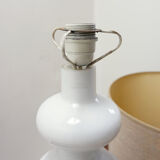 20th-century white opaline glass table lamp