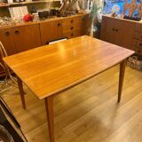 Scandinavian extendable dining table attributed to Axel Christensen.