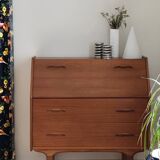 Large spring pen holder in steel – 1970s design