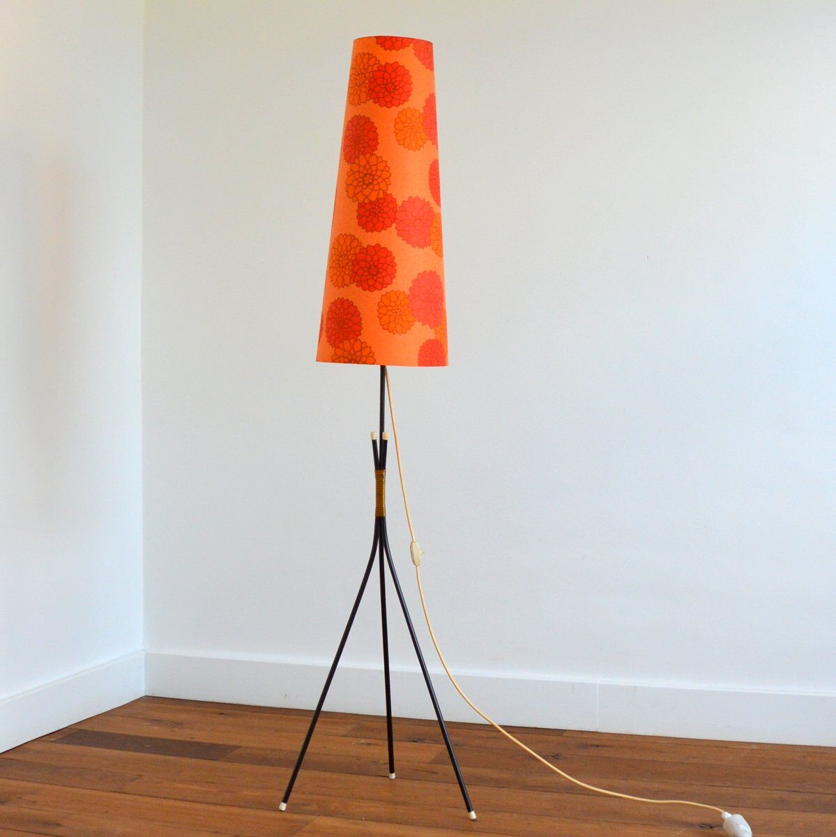 Vintage tripod floor lamp 1950s