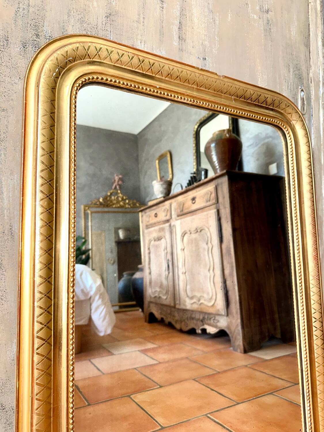 Antique Louis-Philippe mirror, 19th century
