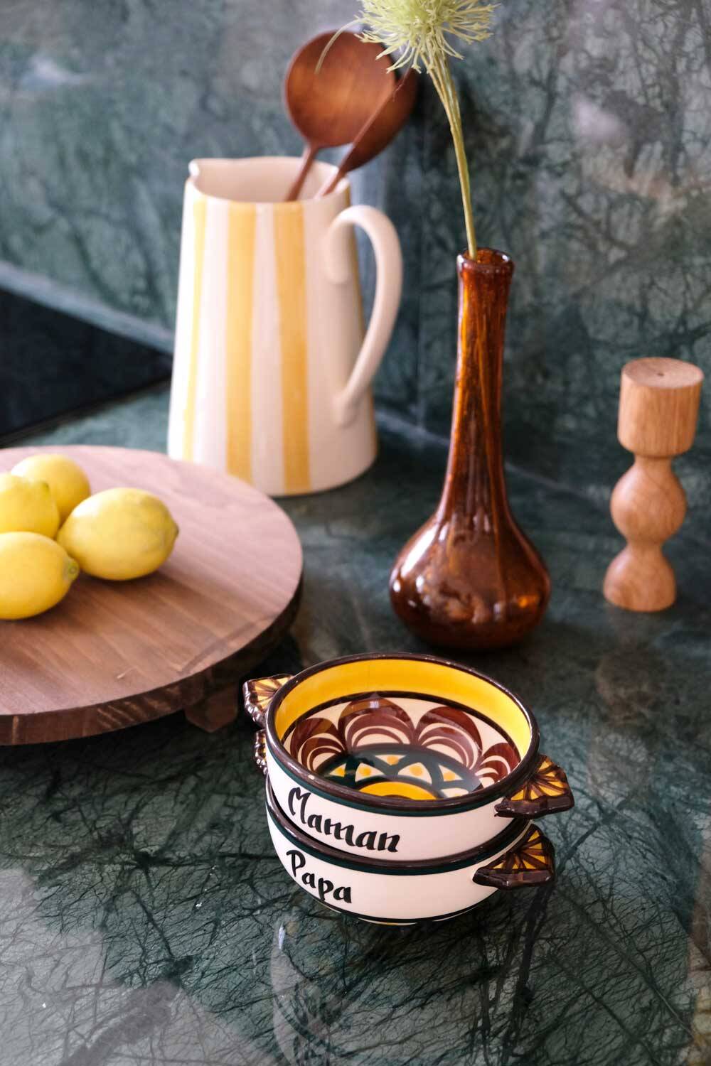 Candle holder - oak soliflore IRIS