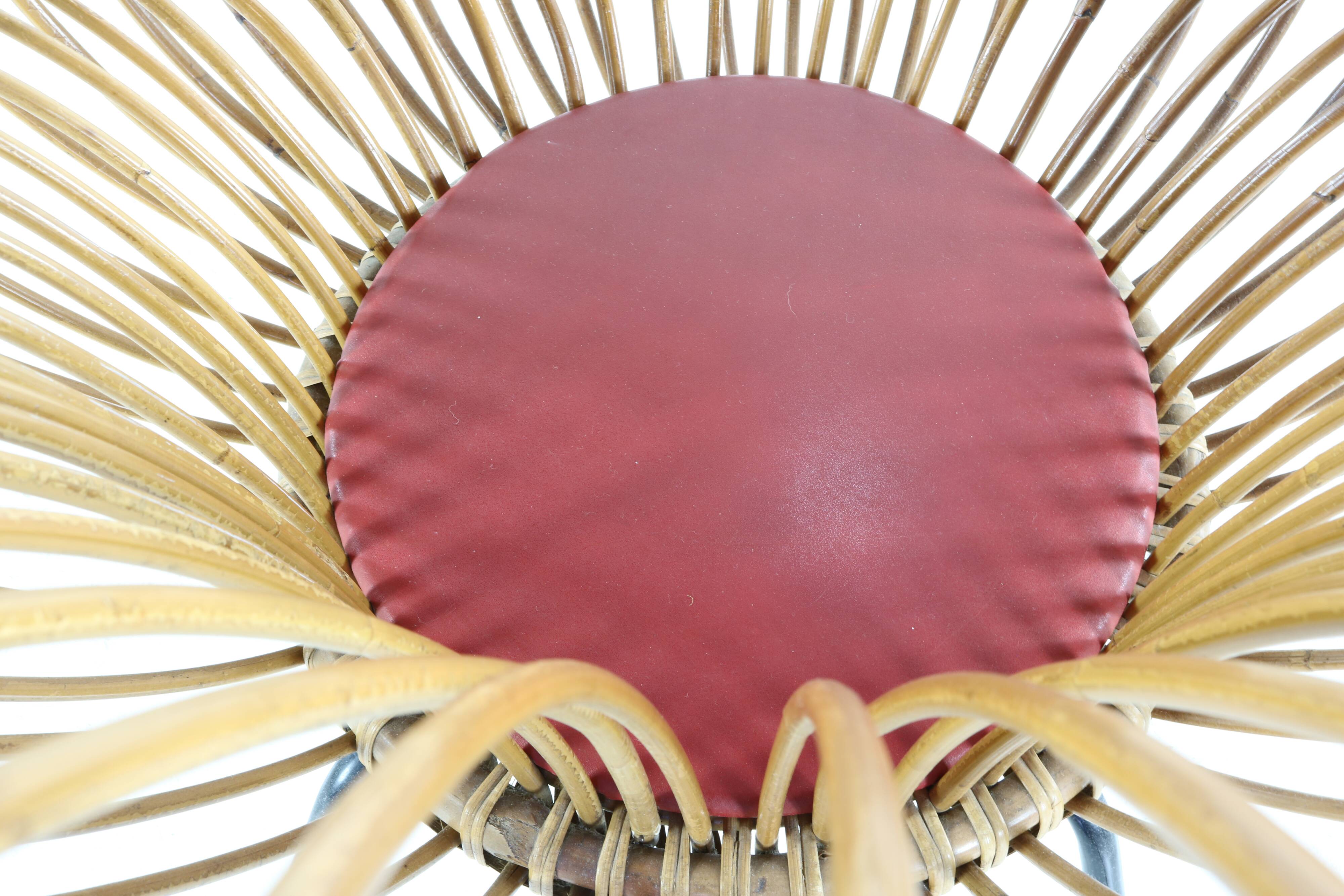 Typical dutch design rattan easy chair for Rohé Noordwolde Holland