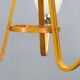 Pair of Czech Mid-Century Wood and Glass Chandeliers by Dřevo Humpolec