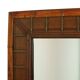 Vintage Square Bamboo and Rattan Mirror Boho 70cm
