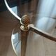 Brass and glass coffee table