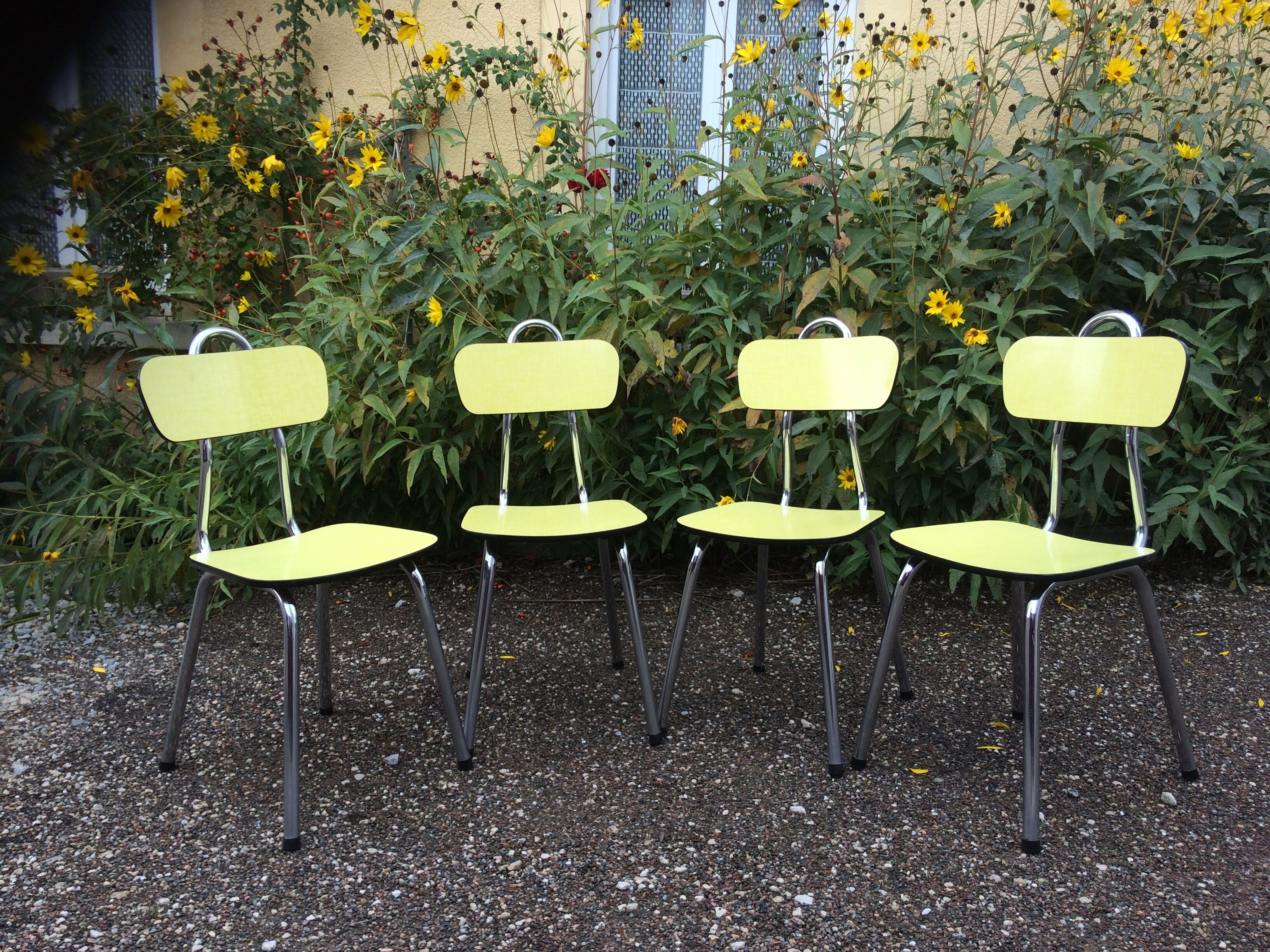 Yellow formica chairs