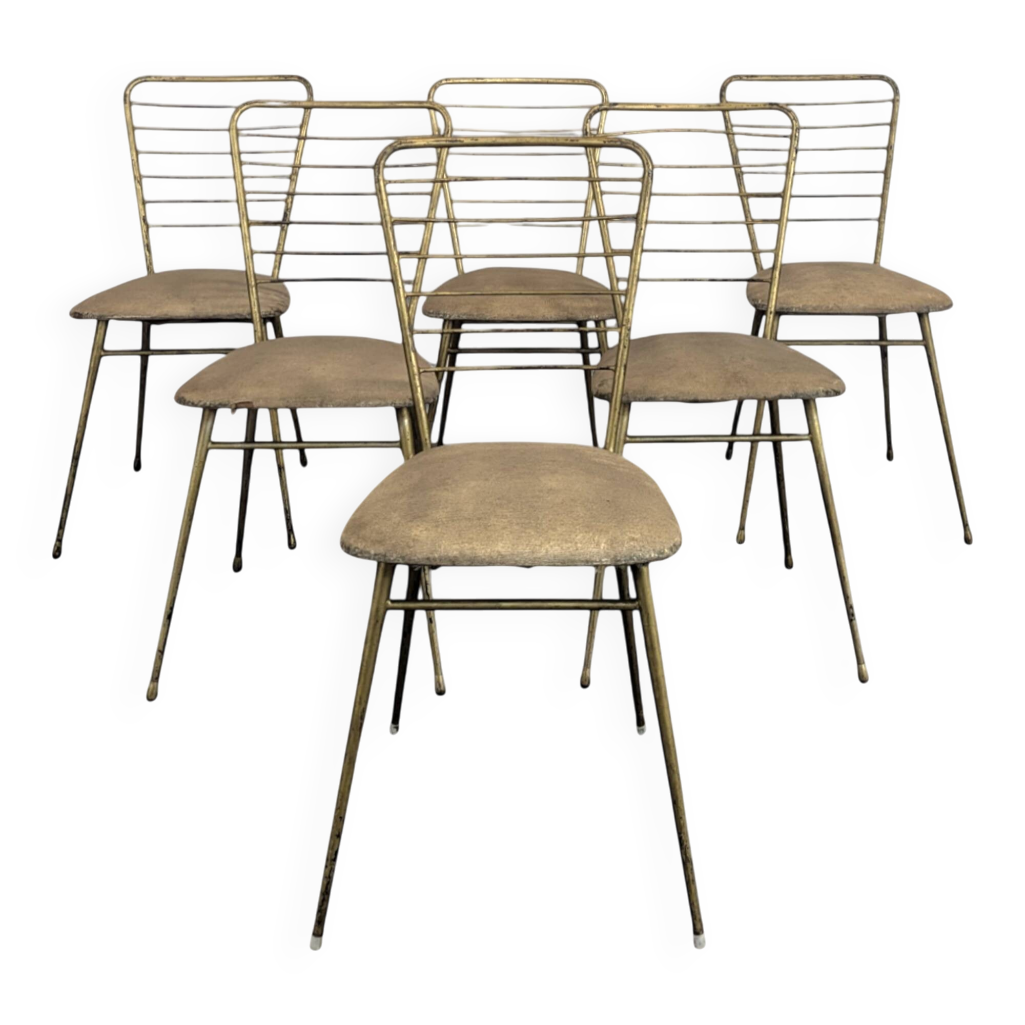 Série de 6 chaises design italien des années 60