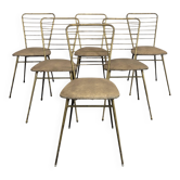 Série de 6 chaises design italien des années 60