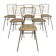 Série de 6 chaises design italien des années 60