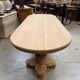 Oval table in solid oak