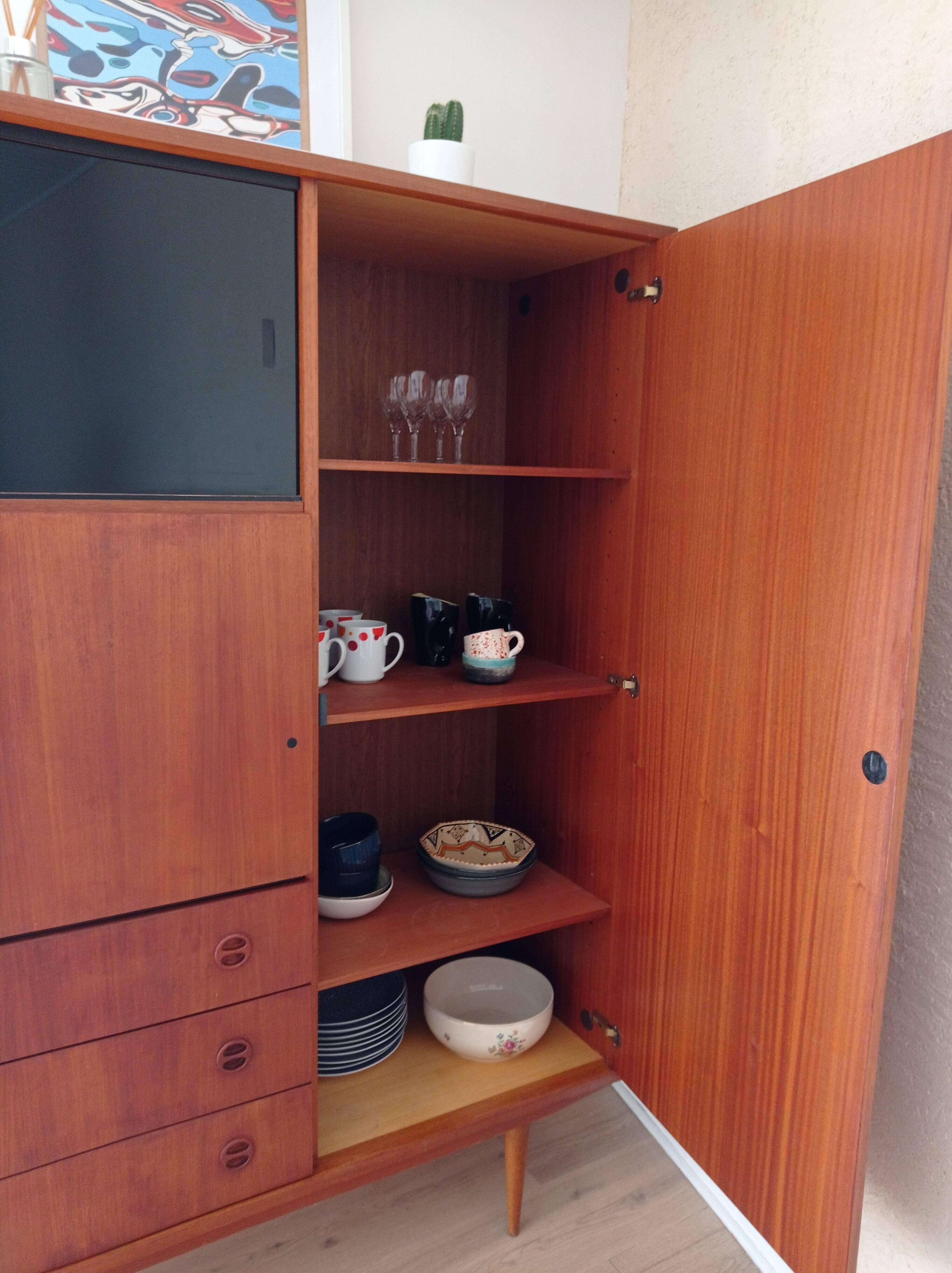 Scandinavian high sideboard