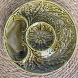 Set of 6 gien artichoke barbotine plates