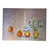 Still life with fruits and flowers Ae Garrec
