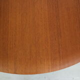 Peter Hvidt& Orla Mølgaard Nielsen Teak Round Coffee Table for France& Son, 1950