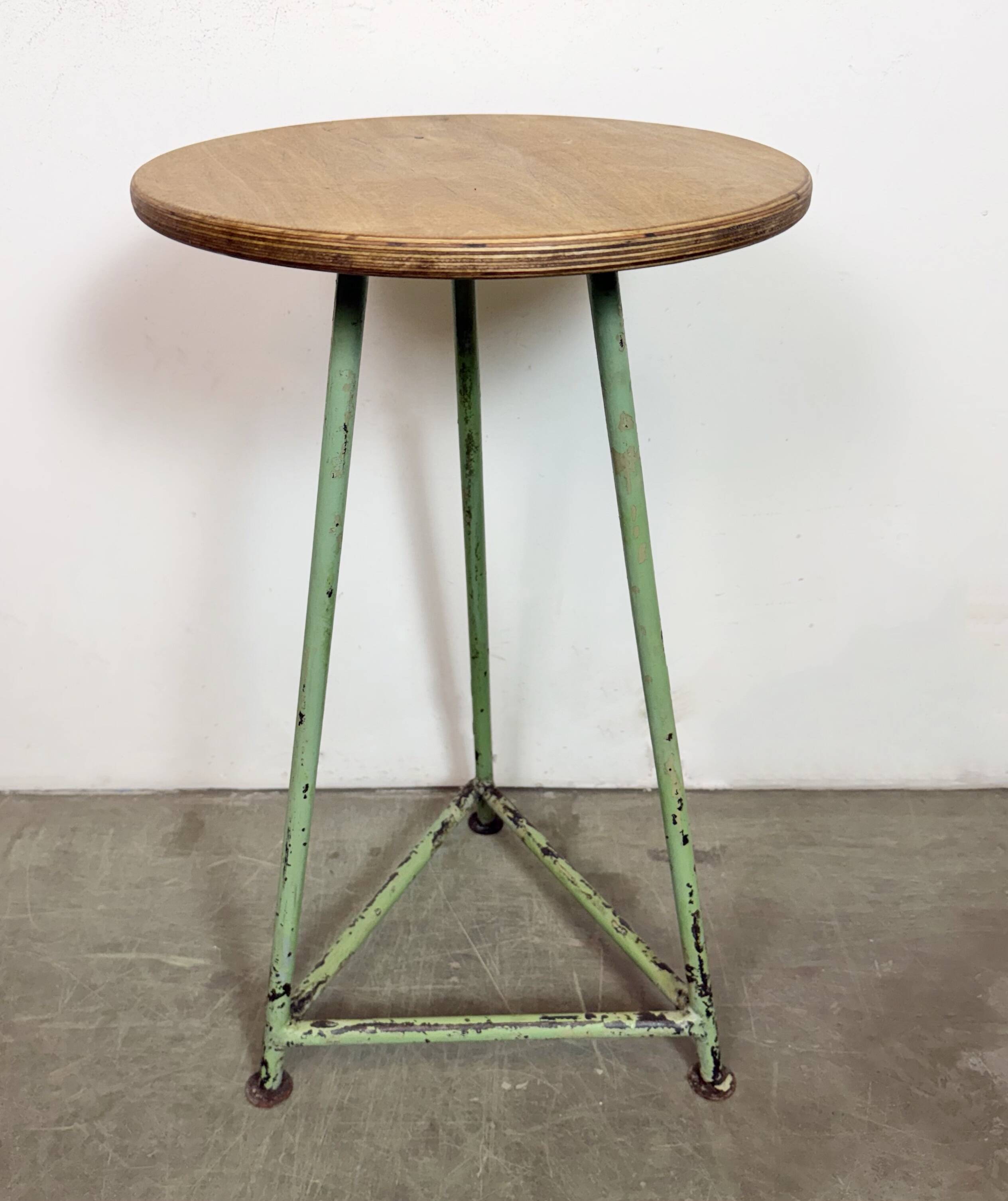 Green Industrial Workshop Stool, 1960s