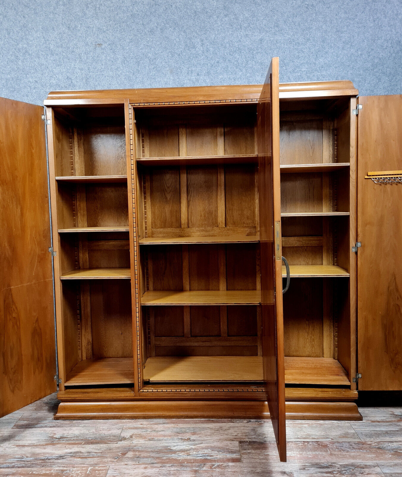 Art Deco period wardrobe in magnifying glass circa circa 1925-1930