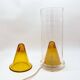 Vintage Oluce Nerolia Table Lamp in Clear and Orange Glass, Italian Design