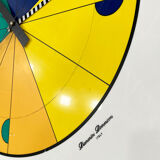 Large colorful Italian clock, 1980s