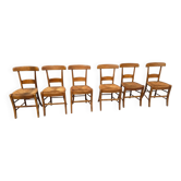 6 chairs in cherry wood