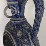 PITCHER Ewer in Stoneware from WESTERLAND, Germany, medallions and sculptures