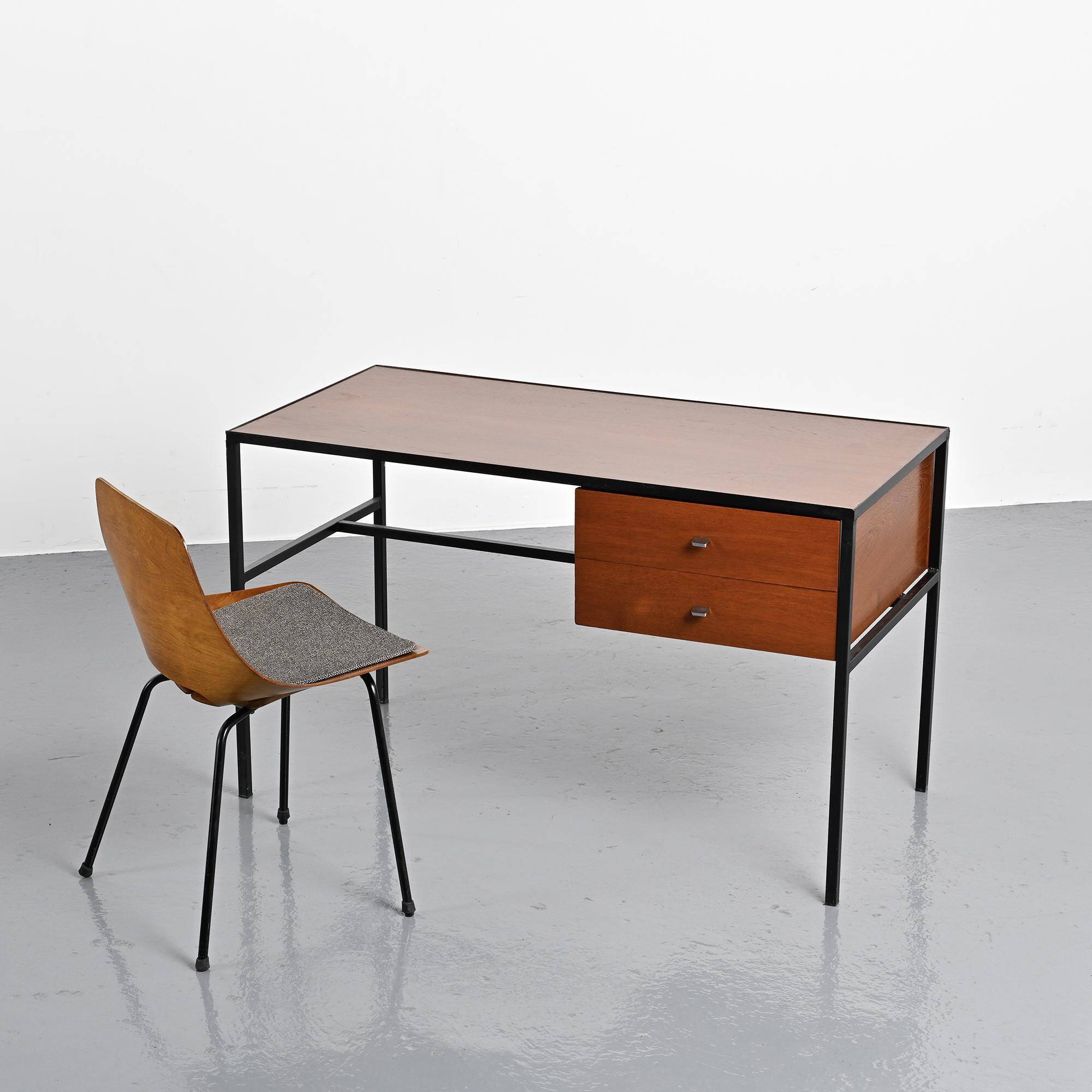 Metal and laminate desk, Meurop, 1960s