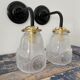 Pair of new electrified Art Deco wall lamps