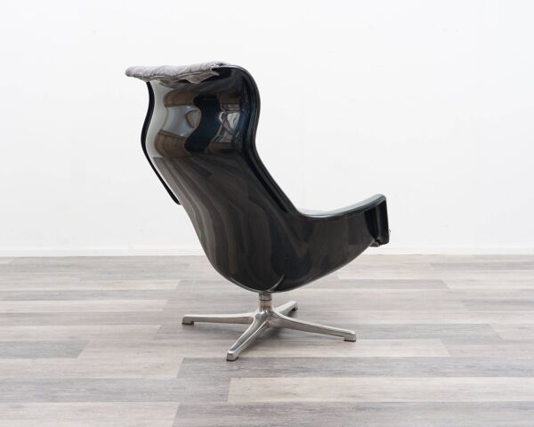 Fauteuil des années 70, fauteuil relax. Design : Alf Svenson et Yngvar Sand