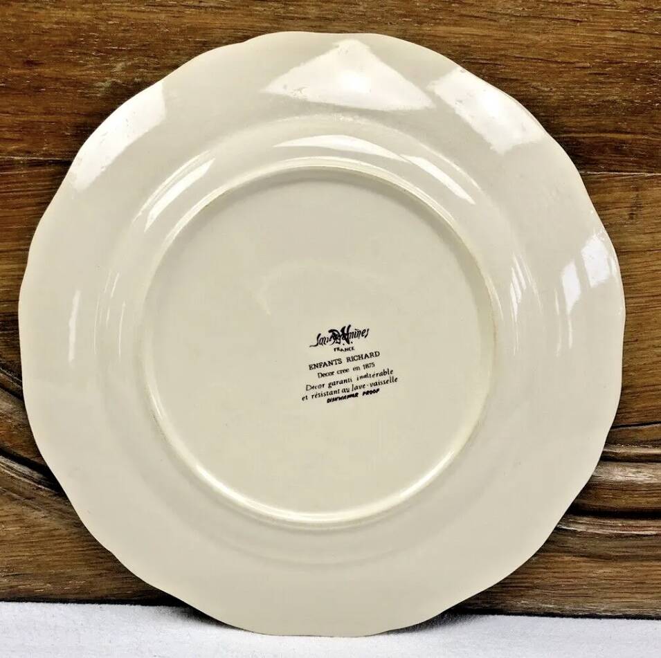 6 Sarreguemines Enfants Richard dinner plates