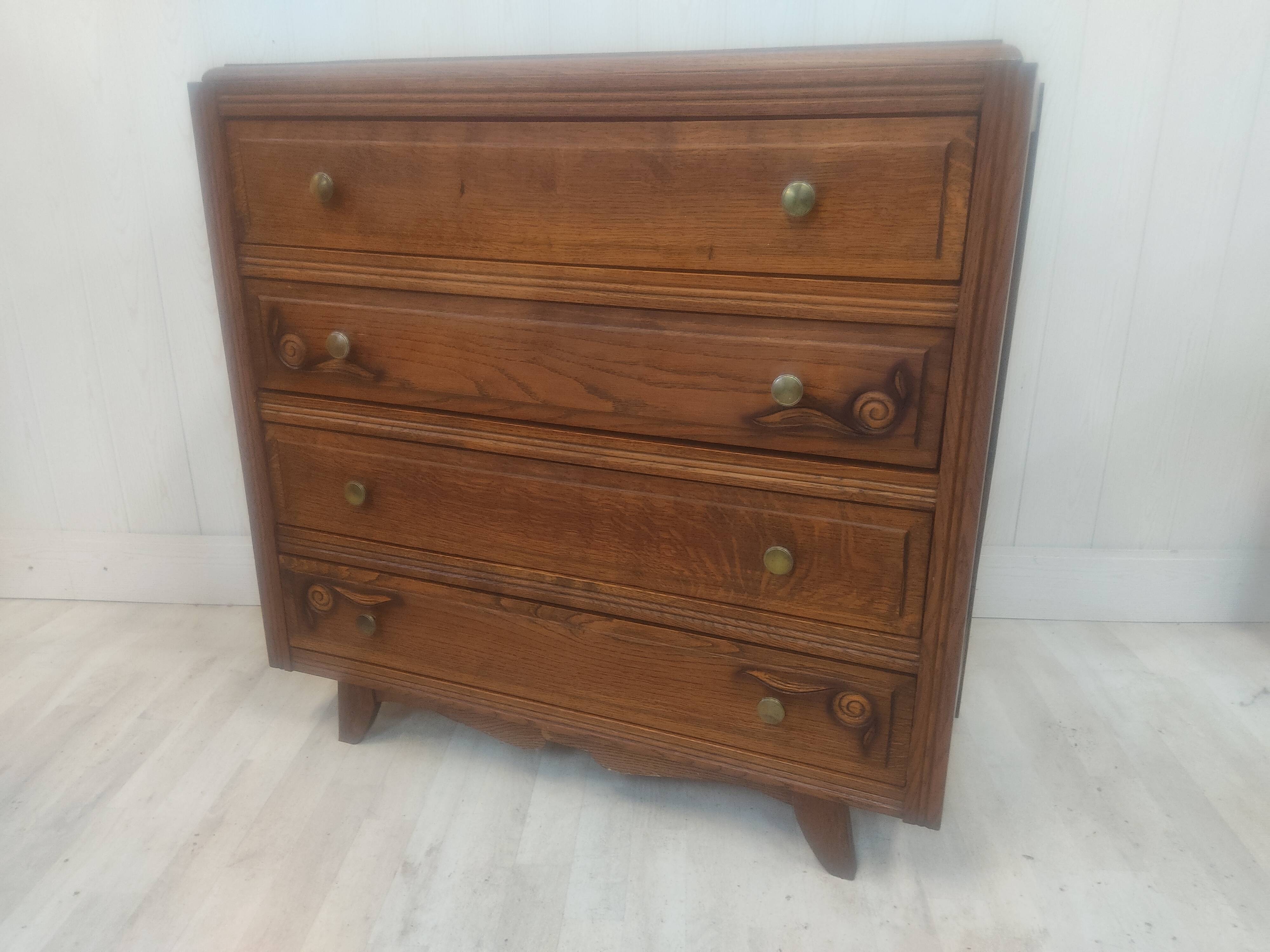 Vintage dresser compass feet 50s