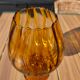 Giant glass 31 cm Empoli blown amber vintage